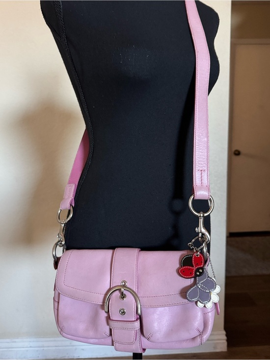 Handbags - Coach y2k 3683 Soho leather crossbody bag baby pink RARE 💕